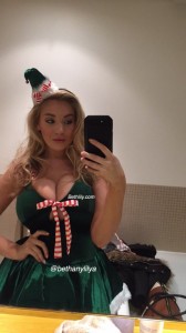 beth lily christmas boobs