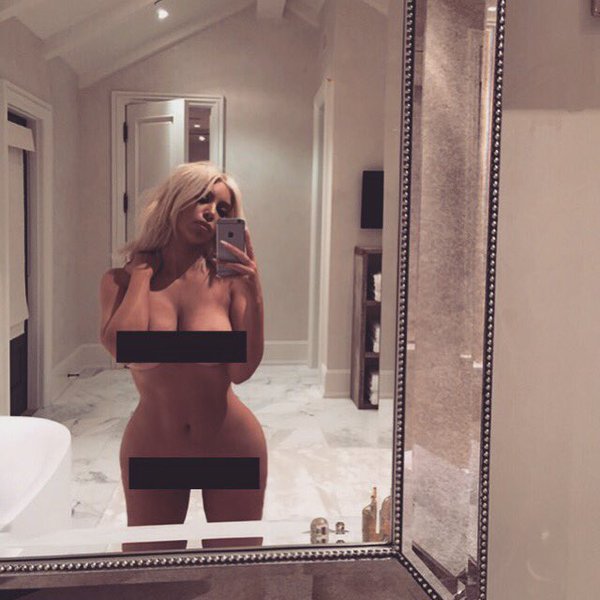 kim kardashian nude selfie