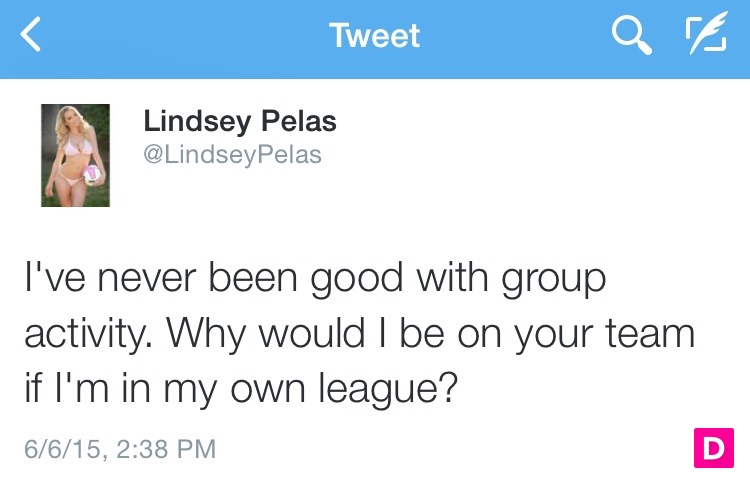 Lindsey Pelas inflated ego